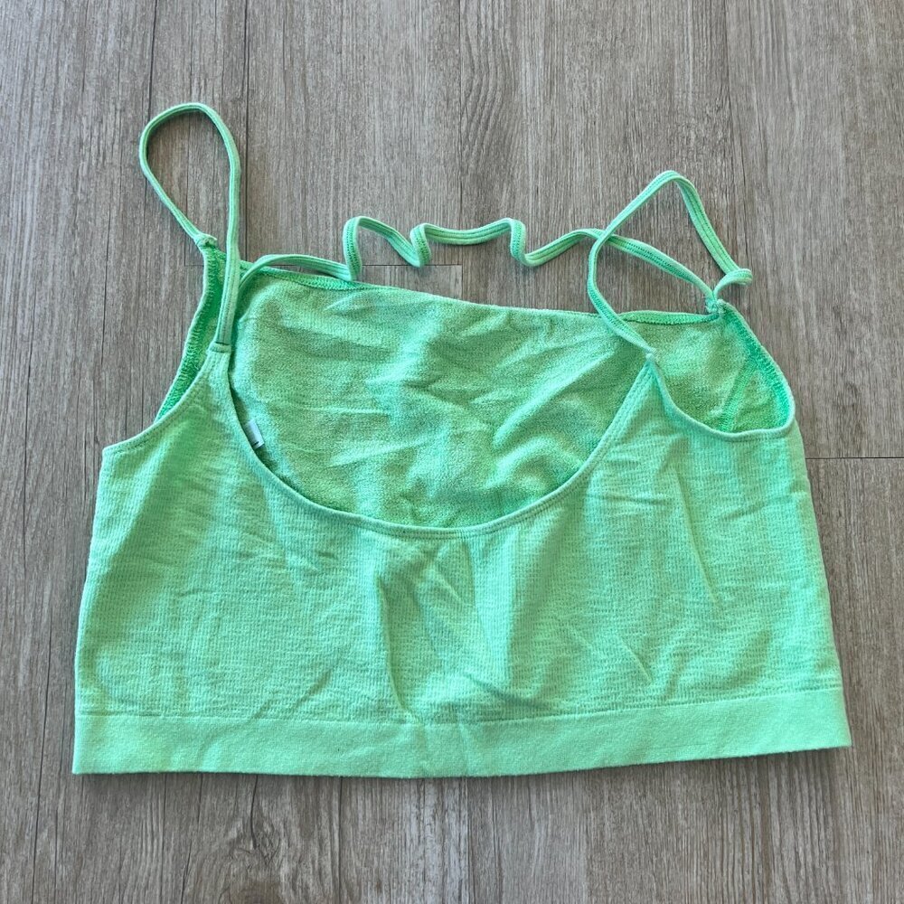 Womens Urban Outfitters Green Cropped Tank / Bralette - XL - Picture 3 of 5